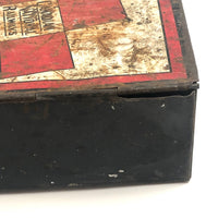 Beautifully Distressed Old Canadian National Railways First Aid Kit Tin Box