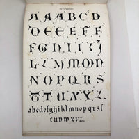 Prang's Alphabets Plain and Ornamental, 1870 (Complete, Pages Loose, Plus Drawings)