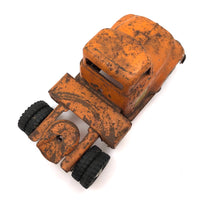 Bright Orange 1957 Tonka Hi-Way Dept. Tractor Trailer