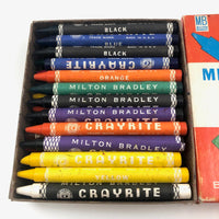 Extra Full Box of 1950s Milton Bradler Crayrite Crayons