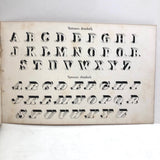 Prang's Alphabets Plain and Ornamental, 1870 (Complete, Pages Loose, Plus Drawings)