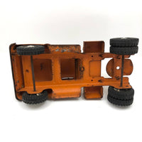 Bright Orange 1957 Tonka Hi-Way Dept. Tractor Trailer