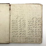 Antique British School Math Notebook, c. 1830