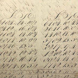 Antique British School Math Notebook, c. 1830