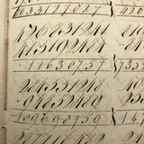 Antique British School Math Notebook, c. 1830