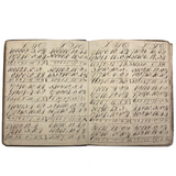 Antique British School Math Notebook, c. 1830
