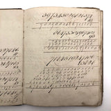 Antique British School Math Notebook, c. 1830