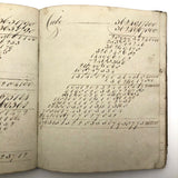 Antique British School Math Notebook, c. 1830