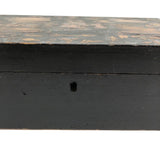 19th C Dovetailed Writing Box with Fine Scherenschnitte Decorated Lid