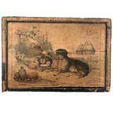 Early Hand-colored Six Sided Victorian Picture Puzzle (Missing a Few Blocks)
