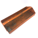 Terrific Large Vintage Orange Metal Toolbox with Interior Tray