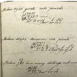 Antique British School Math Notebook, c. 1830