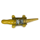 Vintage Made in Japan Tin Litho Bobblehead Alligator