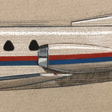 Colored Pencil and Gouache on Board 1974 Rendering of Liggett Group Jet