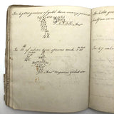 Antique British School Math Notebook, c. 1830