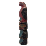 Wonderful Old Native American Carved Polychrome Totem Pole, Presumed Nootka