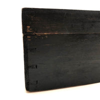 19th C Dovetailed Writing Box with Fine Scherenschnitte Decorated Lid