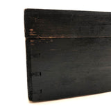 19th C Dovetailed Writing Box with Fine Scherenschnitte Decorated Lid