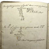 Antique British School Math Notebook, c. 1830