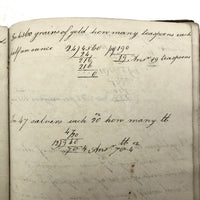Antique British School Math Notebook, c. 1830