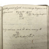 Antique British School Math Notebook, c. 1830