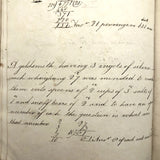 Antique British School Math Notebook, c. 1830