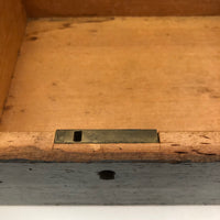 19th C Dovetailed Writing Box with Fine Scherenschnitte Decorated Lid