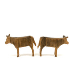 Two Little German Erzgebirge Horned Cows
