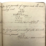 Antique British School Math Notebook, c. 1830