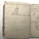 Antique British School Math Notebook, c. 1830