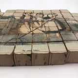 Early Hand-colored Six Sided Victorian Picture Puzzle (Missing a Few Blocks)