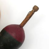 Antique Wooden Painted Fishing Float or Bobber