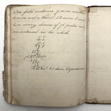 Antique British School Math Notebook, c. 1830