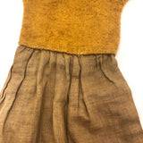 Handmade Felt and Linen Monkey Hand Puppet!