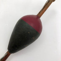 Antique Wooden Painted Fishing Float or Bobber