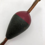 Antique Wooden Painted Fishing Float or Bobber
