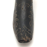 Antique Hand-carved Treen Shoe with Vine Design