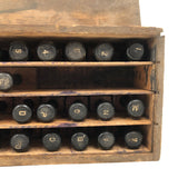 Old Letter and Number Stamps Set in Original Slide Top Box (Letters and Numbers Complete)