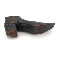Antique Hand-carved Treen Shoe with Vine Design