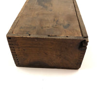 Old Letter and Number Stamps Set in Original Slide Top Box (Letters and Numbers Complete)