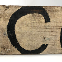 Antique 31 Inch Hand-painted CALICO Sign
