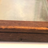 Beautiful, Earlyish 19th c. Walnut Framed Small Folk Mirror