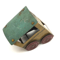 Rare, Unusual Old Tin Litho Penny Toy Inclined Car  (Funicular?)