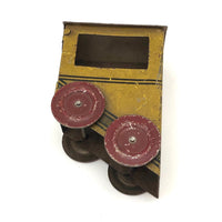 Rare, Unusual Old Tin Litho Penny Toy Inclined Car  (Funicular?)