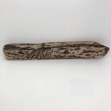 Pyrography Seascape on Driftwood with Lighthouse and Boats