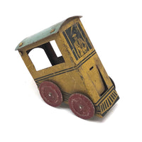 Rare, Unusual Old Tin Litho Penny Toy Inclined Car  (Funicular?)