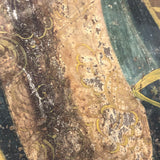 Antique Mexican Retablo on Tin of Madonna, Our Lady of Guadaloupe