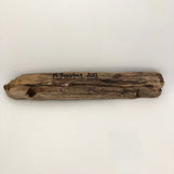Pyrography Seascape on Driftwood with Lighthouse and Boats