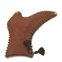 Antique Boot-shaped Pin Cushion or Whimsy with Pinwork Detail