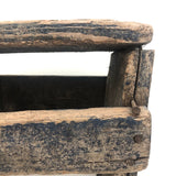 Gorgeous, Much Loved Primitive Stool in Old Blue Paint